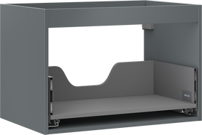 Mexen Box-A corp dulap sub chiuvetă 70 cm, 1 sertar, grafit mat - 91AX0-0700-470-1-66