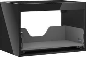 Mexen Box-A corp dulap suspendat 70 cm, 1 sertar, negru lucios - 91AX0-0700-470-1-70