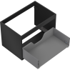 Mexen Box-A corp dulap sub chiuvetă 70 cm, 1 sertar, negru mat - 91AX0-0700-470-1-71