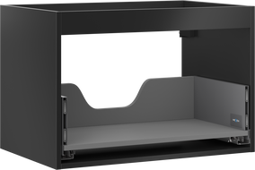 Mexen Box-A corp dulap sub chiuvetă 70 cm, 1 sertar, negru mat - 91AX0-0700-470-1-71