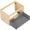 Mexen Box-A cadru dulap sub chiuvetă 70 cm, 1 sertar, stejar - 91AX0-0700-470-1-81