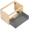 Mexen Box-A mosdószekrény korpus 70 cm, 1 fiók, tölgy - 91AX0-0700-470-1-81