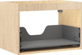 Mexen Box-A cadru dulap sub chiuvetă 70 cm, 1 sertar, stejar - 91AX0-0700-470-1-81
