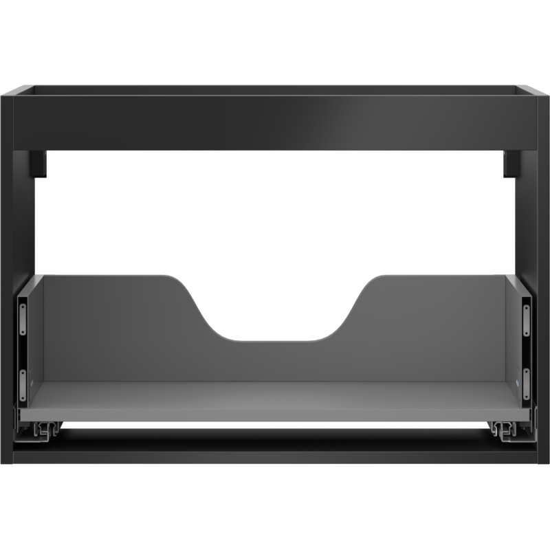 Mexen Box-A 70 cm-es mosdókagyló alatti szekrény korpusz, 1 fiók, fekete matt - 91AX0-0700-470-1-71