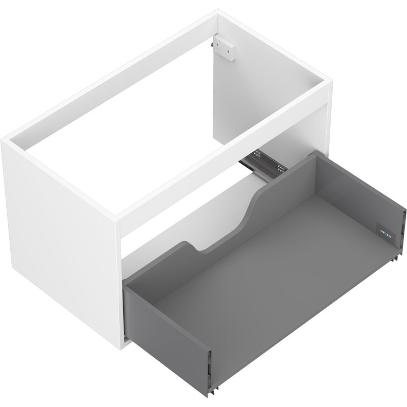 Mexen Box-A fali szekrénytest 80 cm, 1 fiók, fehér matt - 91AX0-0800-470-1-01