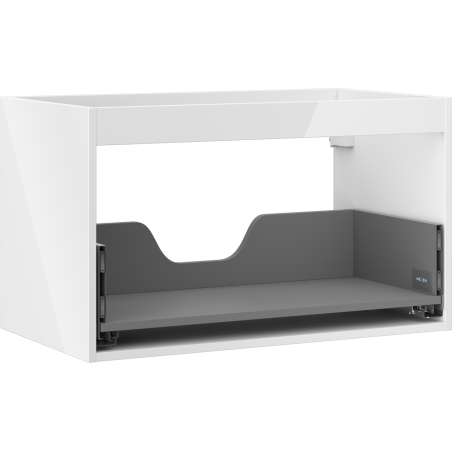 Mexen Box-A 80 cm-es mosdószekrény korpus, 1 fiók, fényes fehér - 91AX0-0800-470-1-00
