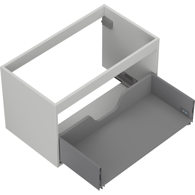 Mexen Box-A corp dulap sub chiuvetă 80 cm, 1 sertar, gri mat - 91AX0-0800-470-1-62