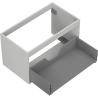 Mexen Box-A carcasă dulap sub chiuvetă 80 cm, 1 sertar, gri mat - 91AX0-0800-470-1-62