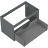 Mexen Box-A corp dulap pentru lavoar 80 cm, 1 sertar, grafit mat - 91AX0-0800-470-1-66