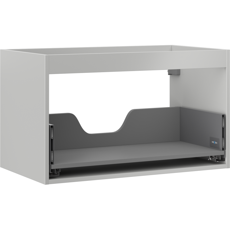 Mexen Box-A carcasă dulap sub chiuvetă 80 cm, 1 sertar, gri mat - 91AX0-0800-470-1-62