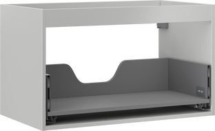 Mexen Box-A mosdószekrény korpusz 80 cm, 1 fiókos, szürke matt - 91AX0-0800-470-1-62