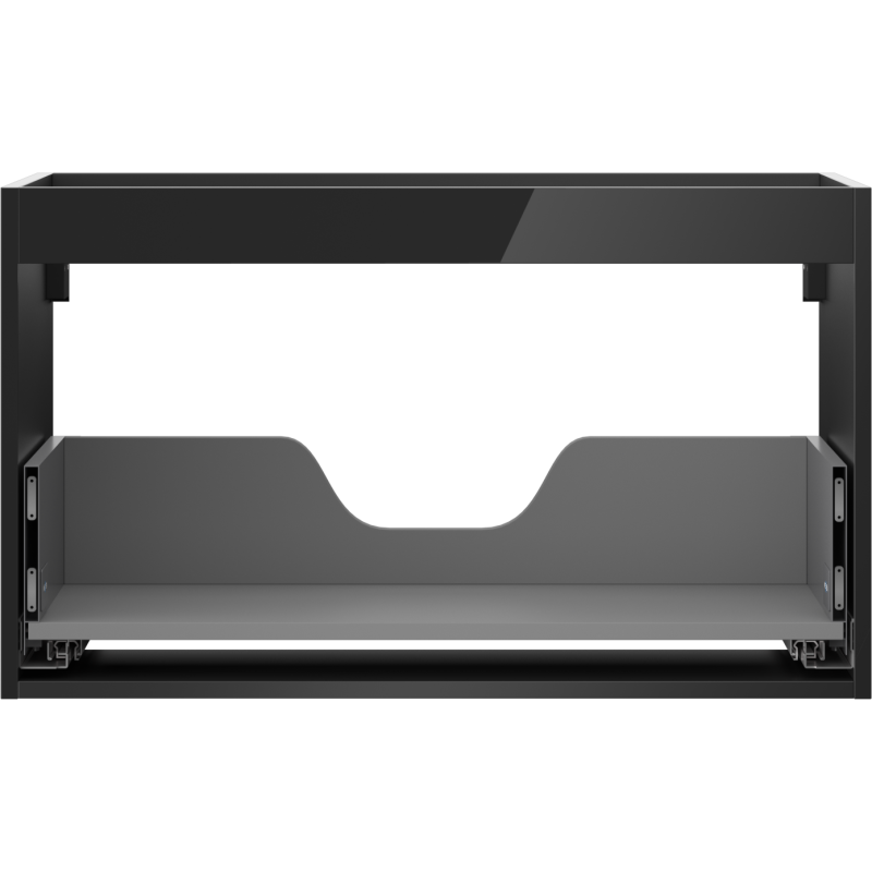 Mexen Box-A corp dulap sub chiuvetă 80 cm, 1 sertar, negru lucios - 91AX0-0800-470-1-70