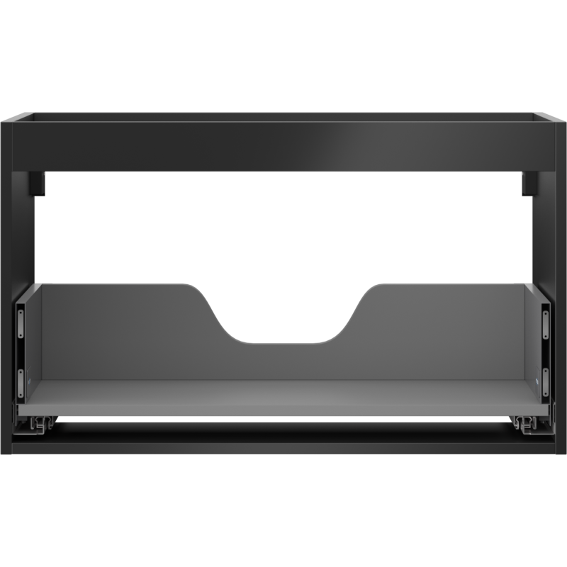 Mexen Box-A corp pentru bază de lavoar 80 cm, 1 sertar, negru mat - 91AX0-0800-470-1-71