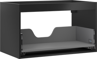 Mexen Box-A corp dulap sub chiuvetă 80 cm, 1 sertar, negru mat - 91AX0-0800-470-1-71