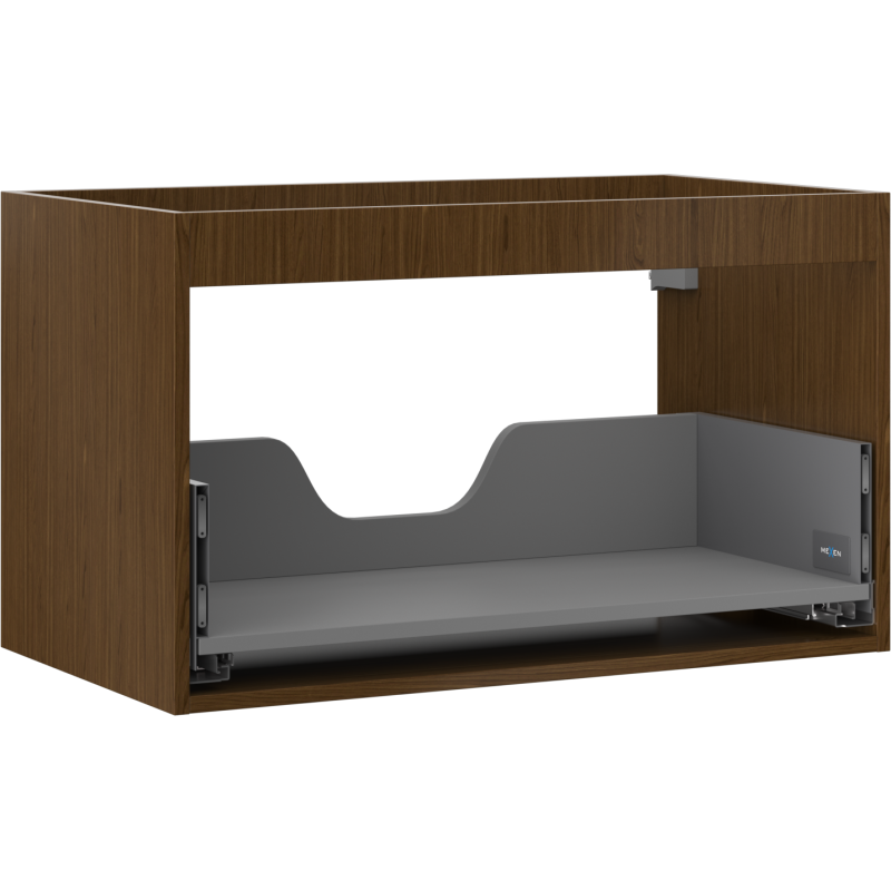 Mexen Box-A mosdószekrény korpus 80 cm, 1 fiók, dió - 91AX0-0800-470-1-86