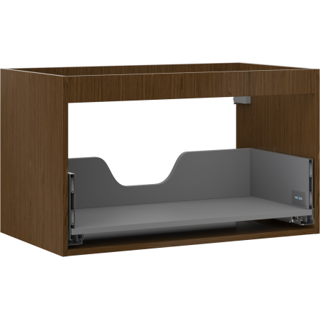 Mexen Box-A mosdószekrény korpus 80 cm, 1 fiók, dió - 91AX0-0800-470-1-86