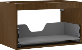 Mexen Box-A mosdószekrény korpus 80 cm, 1 fiók, dió - 91AX0-0800-470-1-86