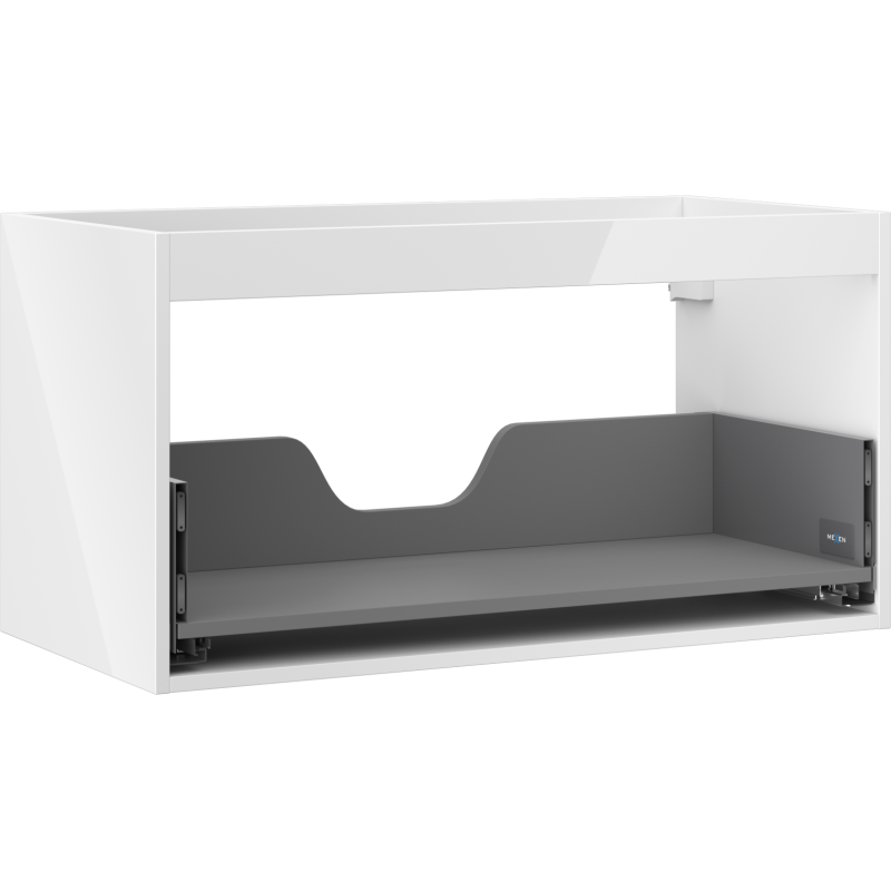 Mexen Box-A corp dulap sub chiuvetă 90 cm, 1 sertar, alb lucios - 91AX0-0900-470-1-00