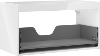 Mexen Box-A corp dulap de lavoar 90 cm, 1 sertar, alb lucios - 91AX0-0900-470-1-00