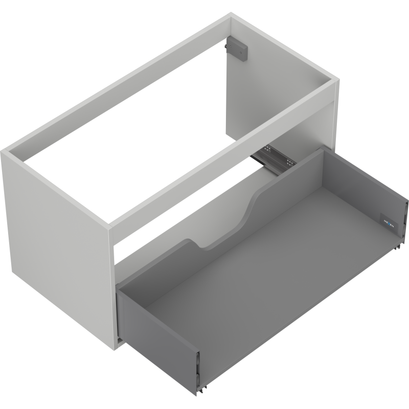 Mexen Box-A corp dulap sub chiuvetă 90 cm, 1 sertar, gri mat - 91AX0-0900-470-1-62