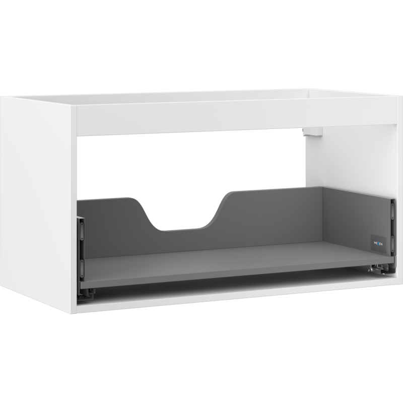 Mexen Box-A mosdószekrény korpus 90 cm, 1 fiók, matt fehér - 91AX0-0900-470-1-01