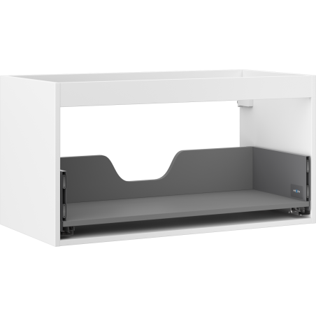 Mexen Box-A mosdószekrény korpus 90 cm, 1 fiók, matt fehér - 91AX0-0900-470-1-01