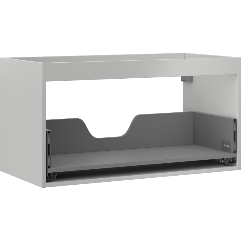 Corp dulap Mexen Box-A sub lavoar 90 cm, 1 sertar, gri mat - 91AX0-0900-470-1-62