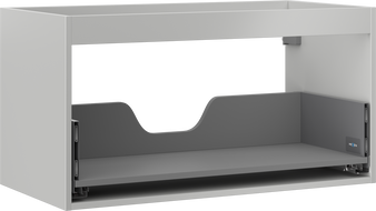 Corp dulap Mexen Box-A sub lavoar 90 cm, 1 sertar, gri mat - 91AX0-0900-470-1-62