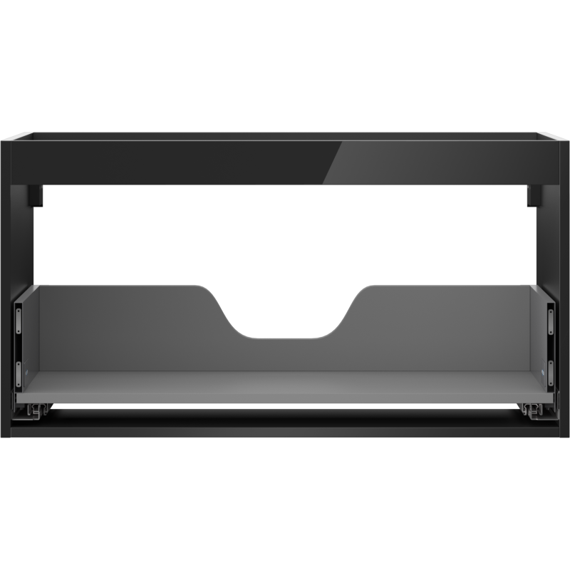 Mexen Box-A corp dulap sub chiuvetă 90 cm, 1 sertar, negru lucios - 91AX0-0900-470-1-70