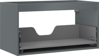 Mexen Box-A mosdószekrény test 90 cm, 1 fiók, grafit matt - 91AX0-0900-470-1-66
