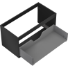 Mexen Box-A corp dulap lavoar 90 cm, 1 sertar, negru mat - 91AX0-0900-470-1-71