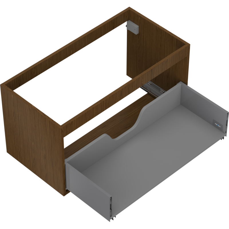 Mexen Box-A mosdó alatti szekrénytest 90 cm, 1 fiók, dió - 91AX0-0900-470-1-86