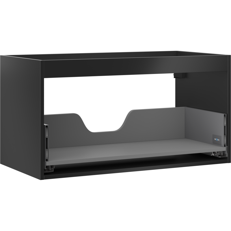 Mexen Box-A corp dulap sub chiuvetă 90 cm, 1 sertar, negru mat - 91AX0-0900-470-1-71