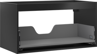 Mexen Box-A corp dulap sub chiuvetă 90 cm, 1 sertar, negru mat - 91AX0-0900-470-1-71