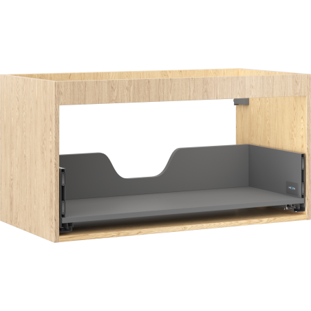 Mexen Box-A mosdószekrény korpus 90 cm, 1 fiók, tölgy - 91AX0-0900-470-1-81