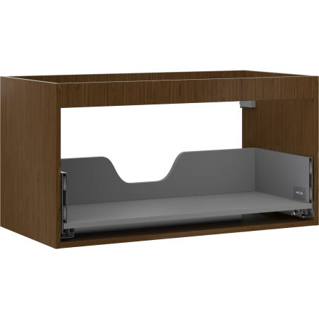 Mexen Box-A corp dulap de chiuvetă de 90 cm, 1 sertar, nuc - 91AX0-0900-470-1-86