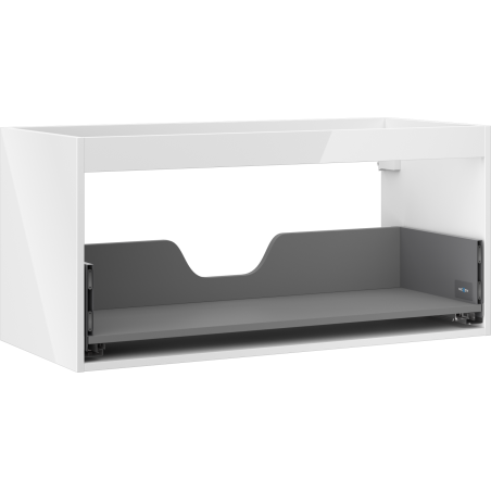 Mexen Box-A szekrény test 100 cm, 1 fiókos, fényes fehér - 91AX0-1000-470-1-00