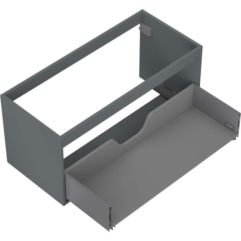 Mexen Box-A corp dulap pentru chiuvetă de 100 cm, 1 sertar, grafit mat - 91AX0-1000-470-1-66