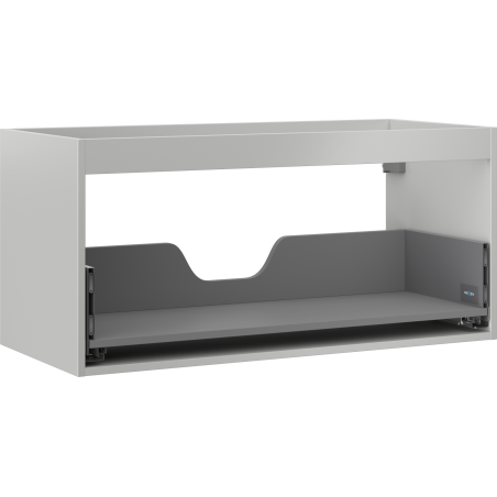 Korpul dulap Mexen Box-A de 100 cm, 1 sertar, gri mat - 91AX0-1000-470-1-62