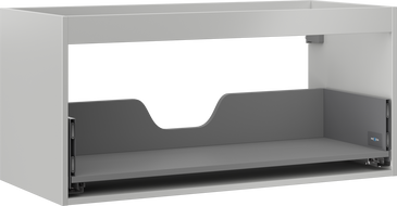 Mexen Box-A mosdószekrény korpusz 100 cm, 1 fiók, szürke matt - 91AX0-1000-470-1-62