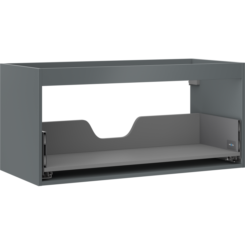 Mexen Box-A corp dulap pentru chiuvetă de 100 cm, 1 sertar, grafit mat - 91AX0-1000-470-1-66