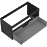 Mexen Box-A corp dulap baie 100 cm, 1 sertar, negru mat - 91AX0-1000-470-1-71