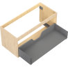 Mexen Box-A mosdó alatti szekrény korpusza 100 cm, 1 fiók, tölgy - 91AX0-1000-470-1-81