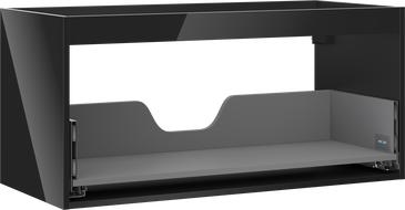 Mexen Box-A corp suspendat pentru chiuvetă 100 cm, 1 sertar, negru lucios - 91AX0-1000-470-1-70
