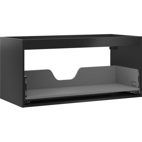 Mexen Box-A corp dulap baie 100 cm, 1 sertar, negru mat - 91AX0-1000-470-1-71