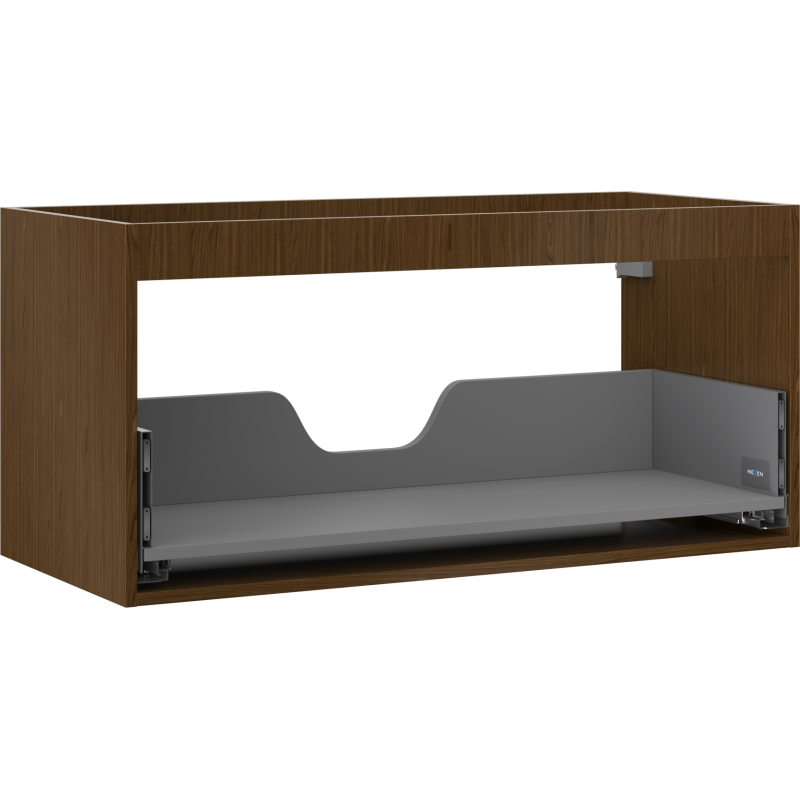 Mexen Box-A corp pentru dulap de baie de 100 cm, 1 sertar, nuc - 91AX0-1000-470-1-86