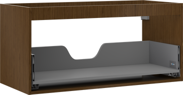 Mexen Box-A corp pentru dulap de baie de 100 cm, 1 sertar, nuc - 91AX0-1000-470-1-86