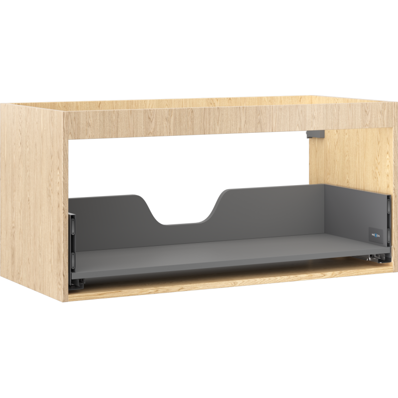 Mexen Box-A mosdó alatti szekrény korpusza 100 cm, 1 fiók, tölgy - 91AX0-1000-470-1-81