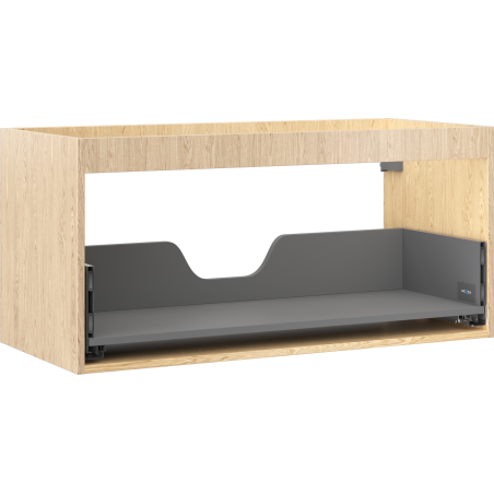 Mexen Box-A mosdó alatti szekrény korpusza 100 cm, 1 fiók, tölgy - 91AX0-1000-470-1-81