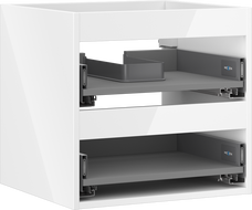 Mexen Box-A corp dulap pentru lavoar 50 cm, 2 sertare, alb lucios - 91AX0-0500-470-2-00